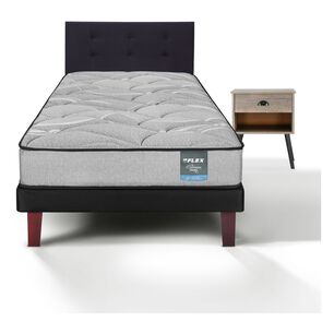Cama Europea Flex Dream Dual / 1.5 Plazas + Set De Maderas