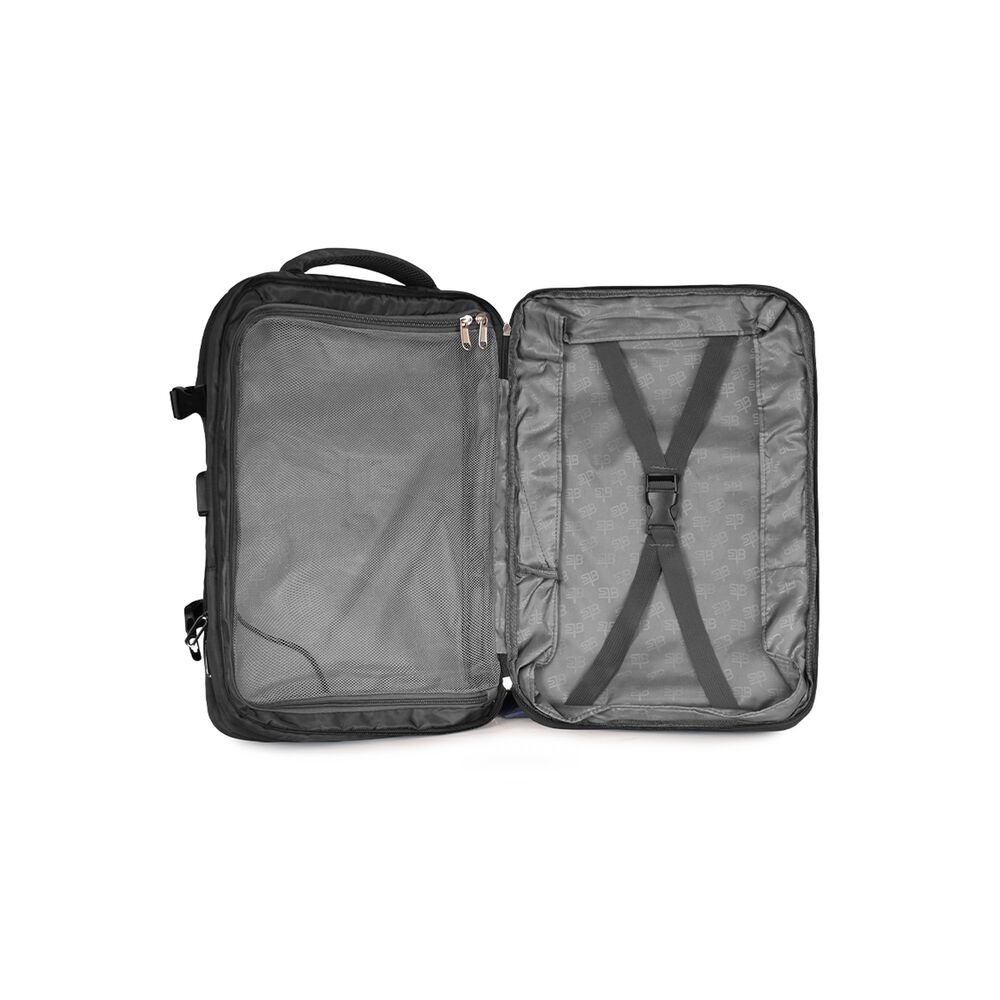 Mochila De Viaje Viral Negra Con Usb Swiss Bag image number 7.0