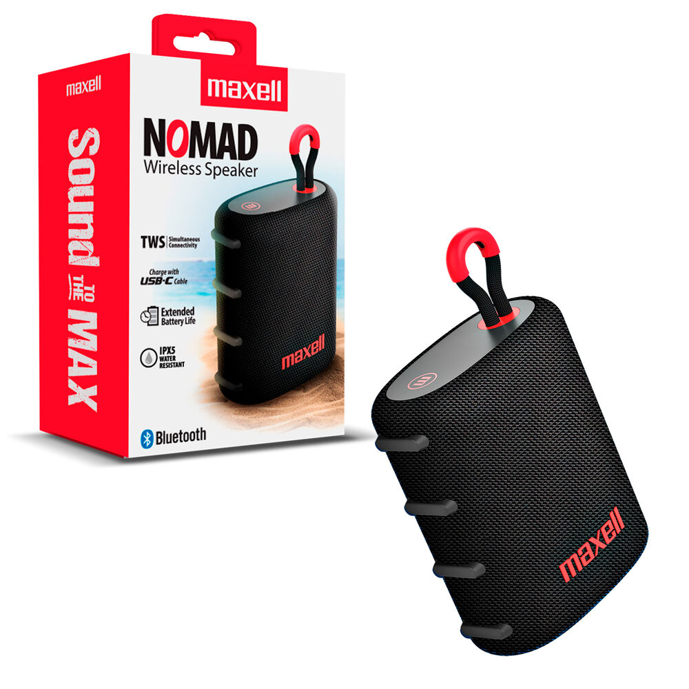 Parlante Portatil Maxell Nomad Bluetooth 5.2 Tws Ipx5 Rms 5w image number 0.0
