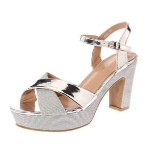 Sandalia Fiesta Plateado Andarina Art. 5w220silver