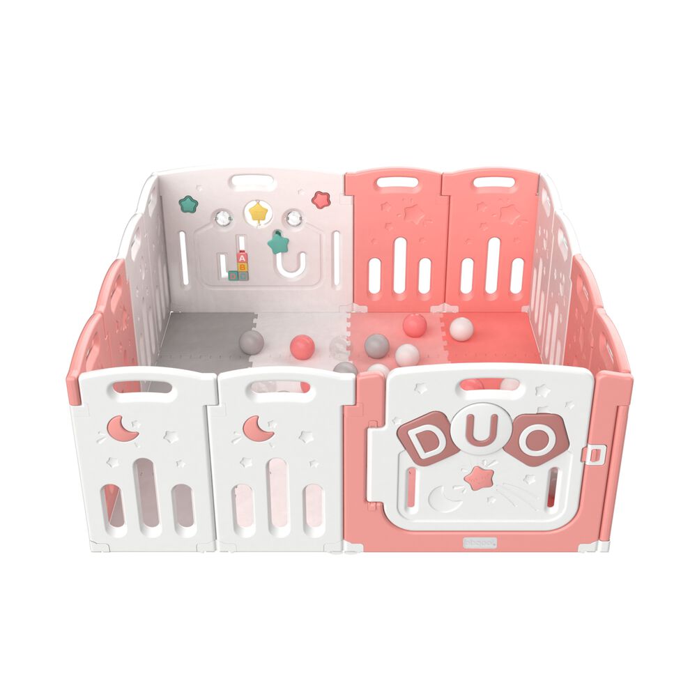 Corral Did&aacute;ctico De Juegos Duo Pink + Alfombra + Pelotas image number 1.0