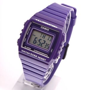 Reloj De Mujer Casio Digital W-215h-6avdf Purple Edition