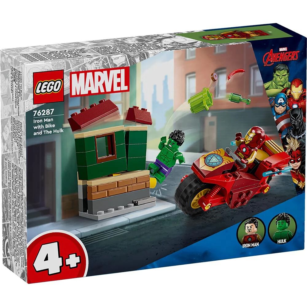 Lego Marvel - Iron Man Con Moto Y Hulk - 76287 image number 5.0