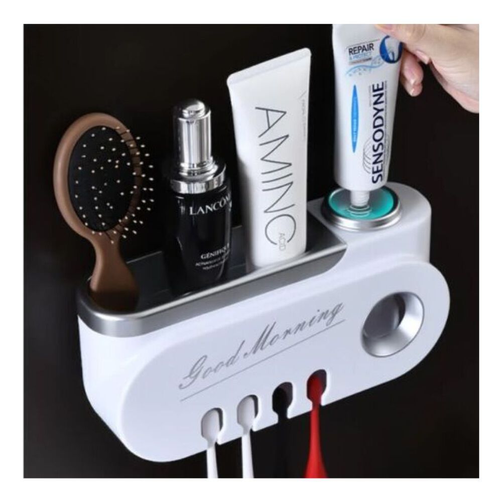 Dispensador De Pasta Dental De Pared Plateado image number 2.0