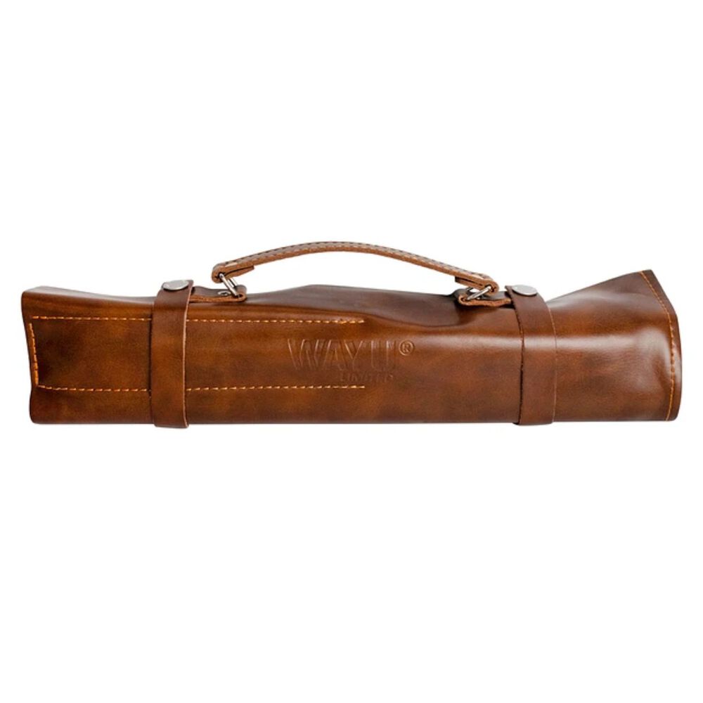 Set Parrillero Cuero 3 Piezas Wayu Cuchillo Pinzas Afilador Cocina image number 3.0