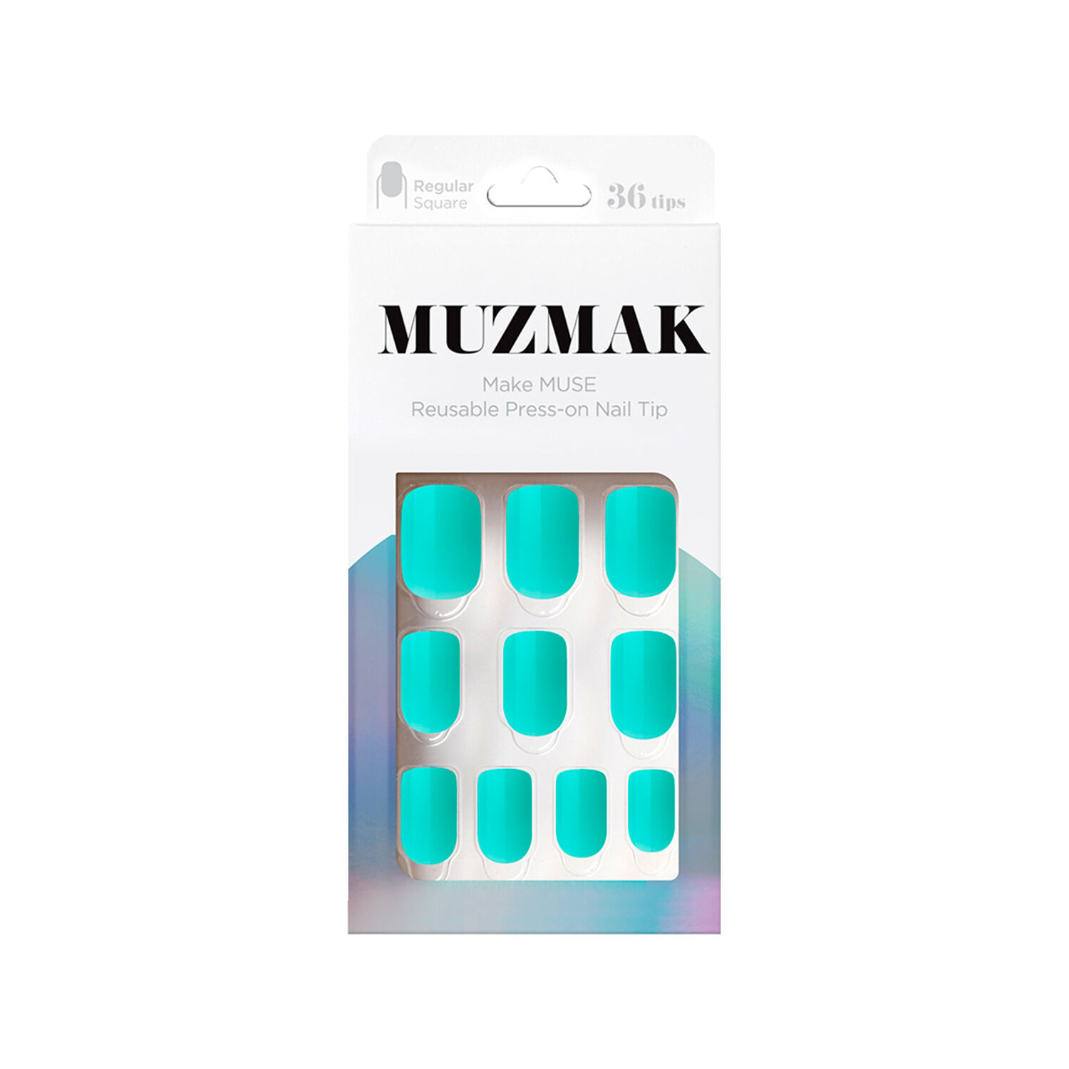 Muzmak - U&ntilde;as Press On Fresh Candy Regular Square 36 U. image number 0.0