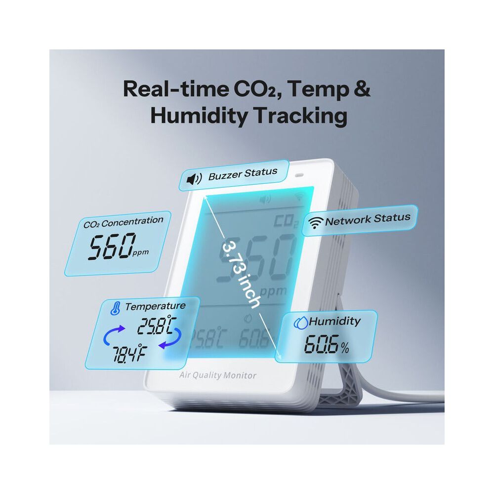 Monitor De Calidad Del Aire Co2 Wifi Matter Sonoff Airguard image number 4.0