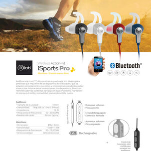 Audifonos Bluetooth Isportspro Manos Libres Microlab - 7749