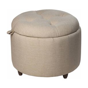 Pouf Ba&uacute;l Zoe Beige Delta 60x50x50 Cm M&aacute;xima Design