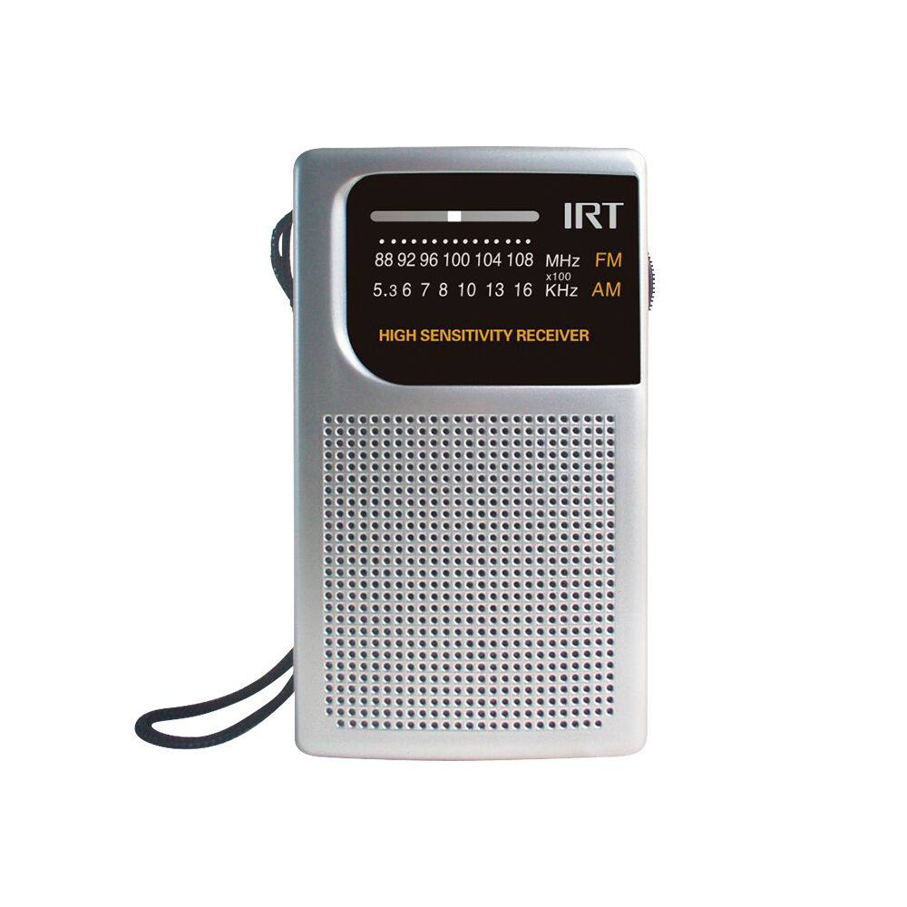 Radio De Bolsillo A Pilas Am/fm Irt Plateada Pocket01p image number 1.0