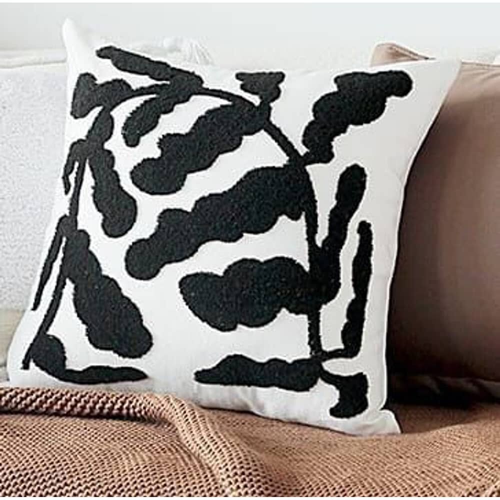 Set De 2 Cojines Bordados Negros - Ramas image number 2.0