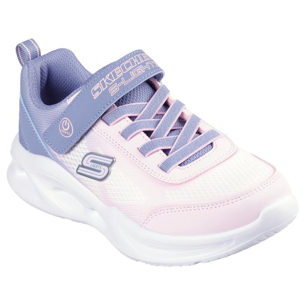 Zapatilla Infantil Niña Skechers Sola Glow - Ombre Deluxe Gylp image number 5.0