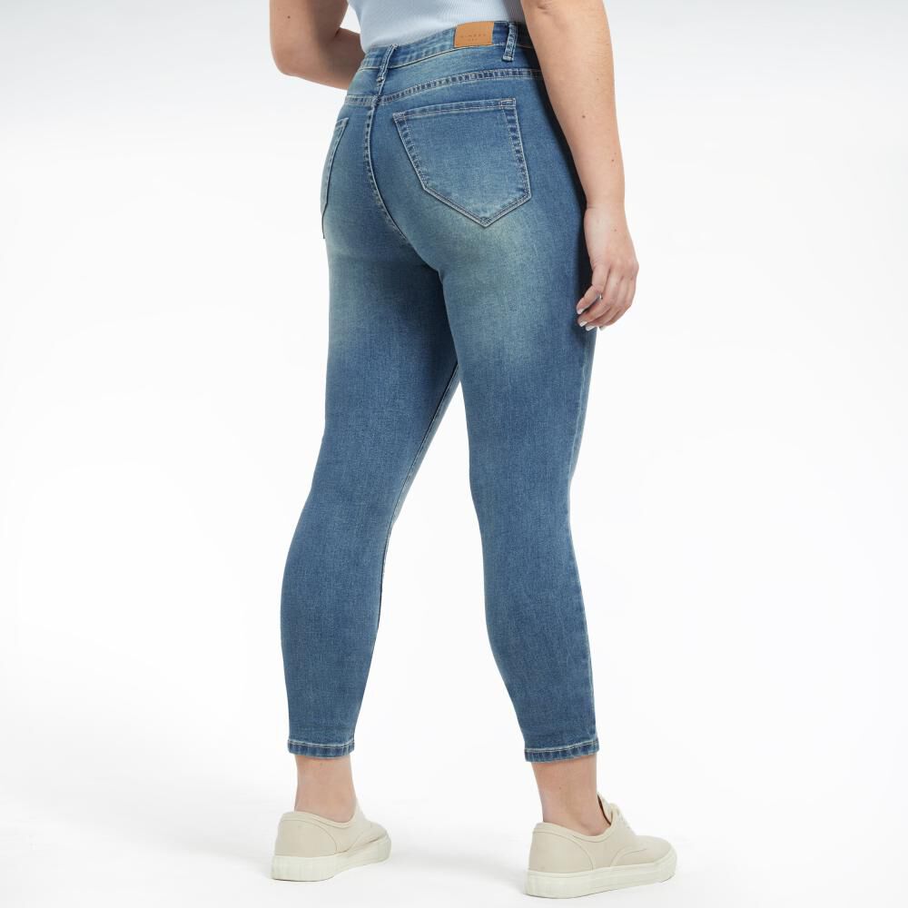 Jeans Tiro Medio Skinny Mujer Kimera image number 3.0