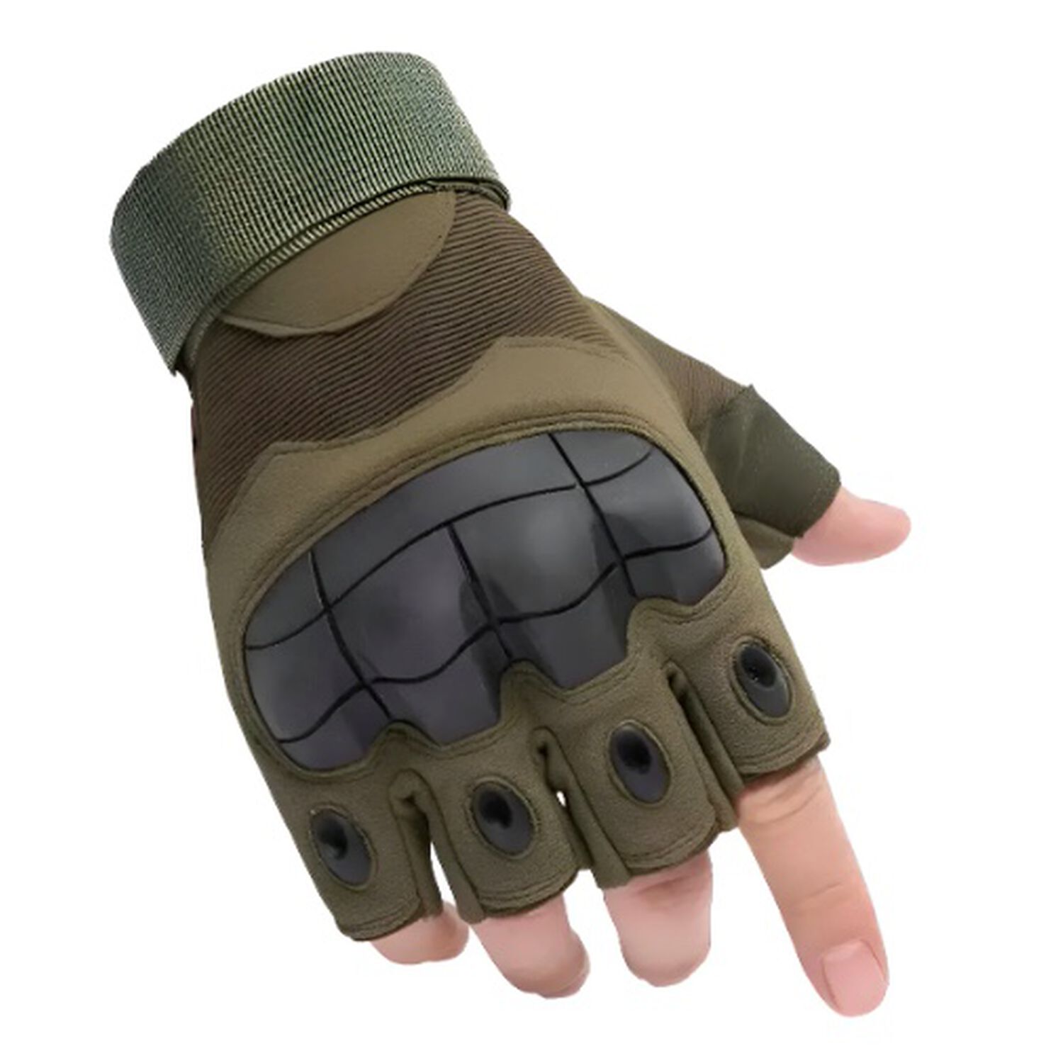 Guantes Medio Dedo Verde image number 3.0