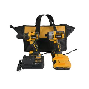 Pack Taladro Percutor + Atornillador De Impacto 21v Dynamo