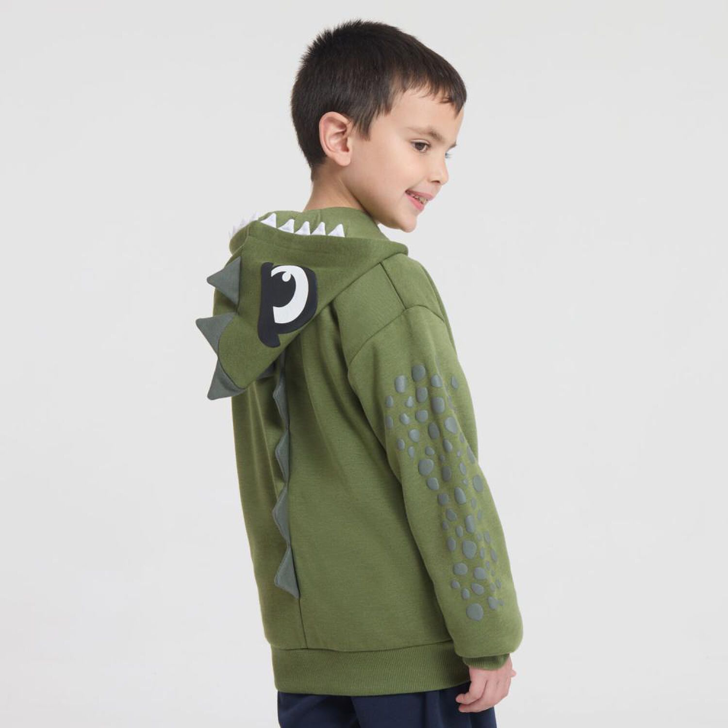 Poler&oacute;n Cuello Redondo Con Capucha Ni&ntilde;o Topsis image number 3.0