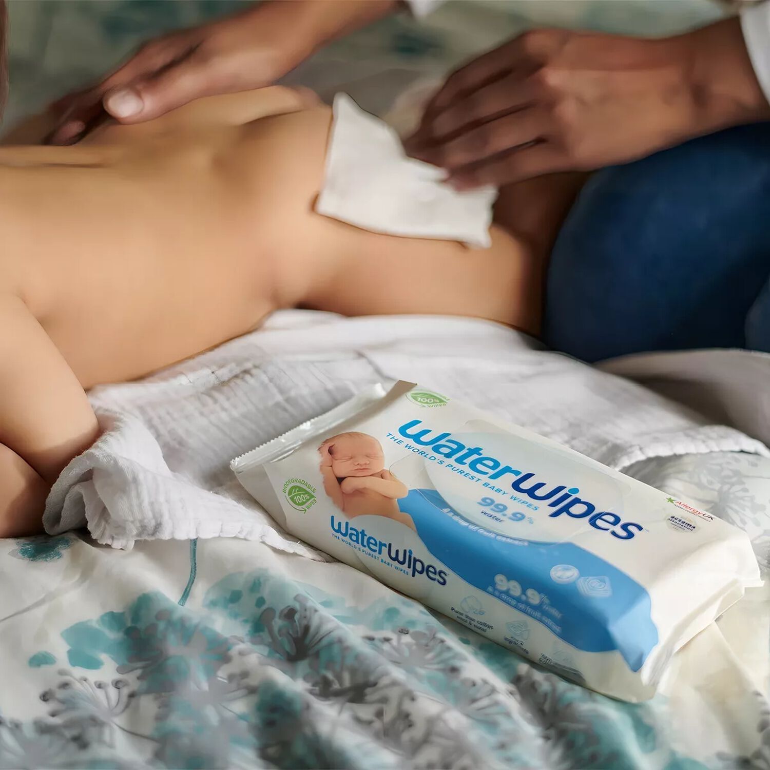 Toallitas H&uacute;medas Waterwipes Biodegradables 3x60 Uns image number 1.0