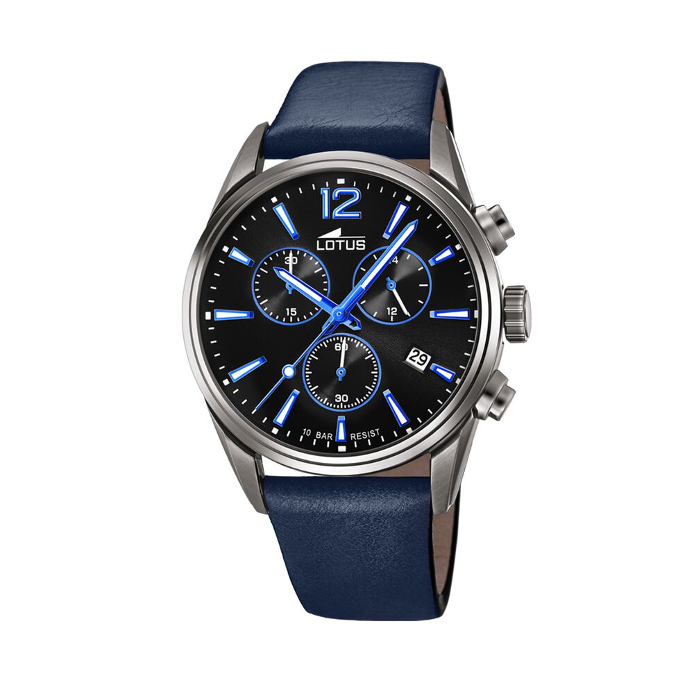 Reloj 18683/6 Lotus Negro Hombre Chrono image number 0.0