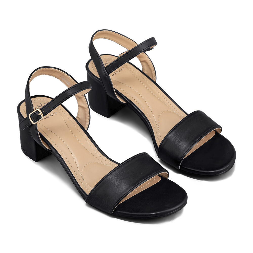 Sandalia Taco Grueso Casual Elegante Mujer Weide Js71b image number 5.0