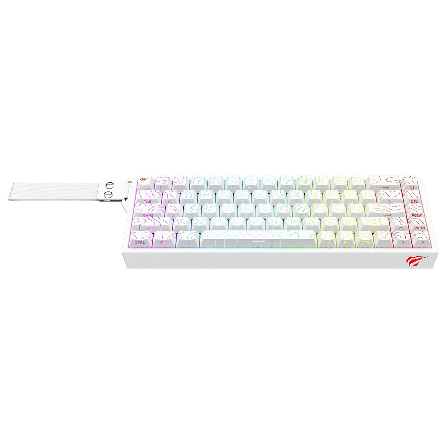 Teclado Mec&aacute;nico Gamer Compacto Rgb Kb922lb Blanco Havit image number 1.0