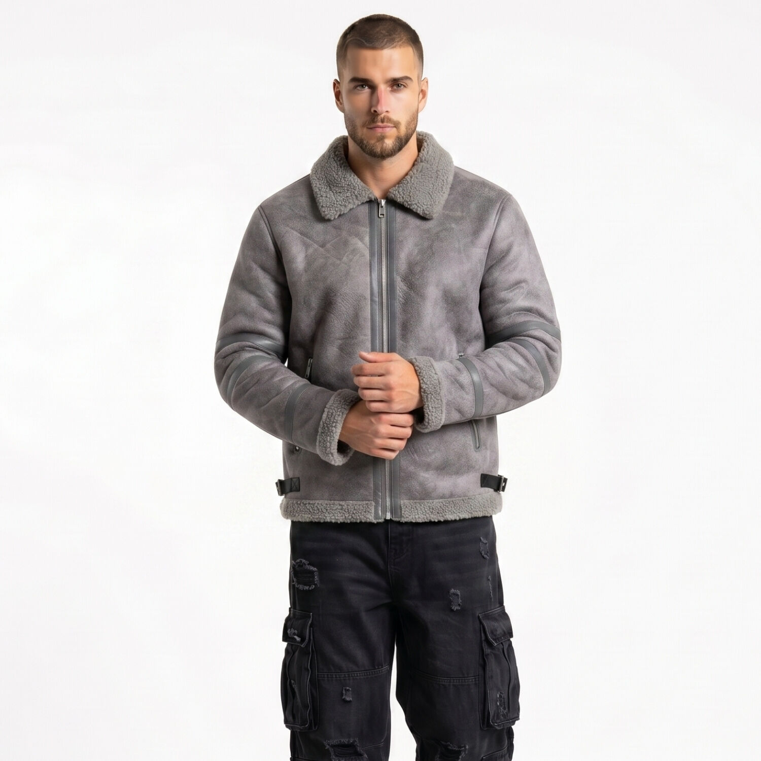 Chaqueta Ecocuero Grecia Hombre image number 0.0