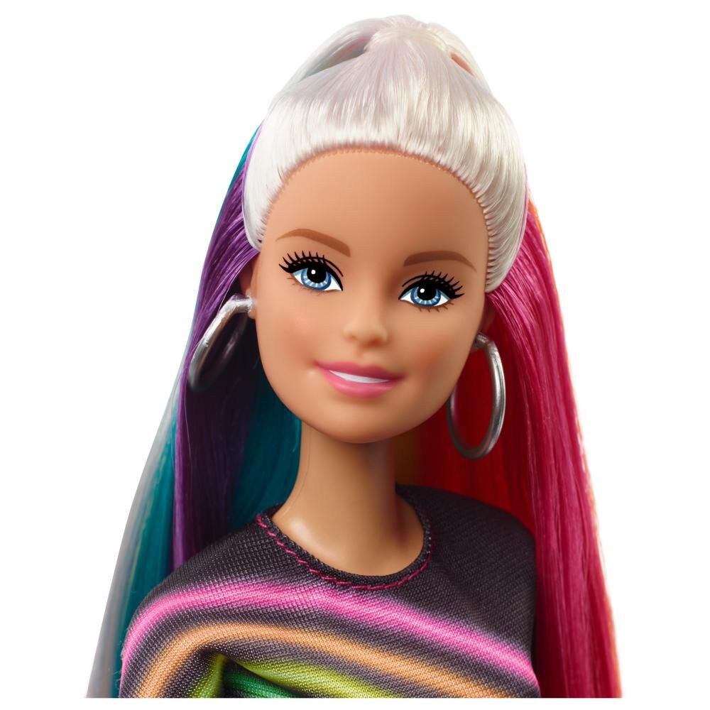 Muñeca Barbie Peinados De Arcoíris image number 1.0