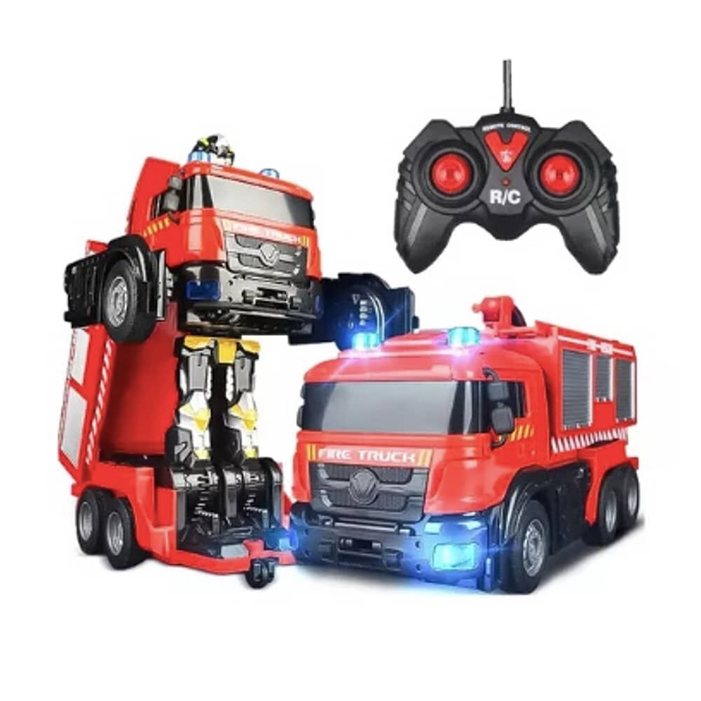 Auto A Control Remoto Transformer Bombero Lanza Agua image number 1.0
