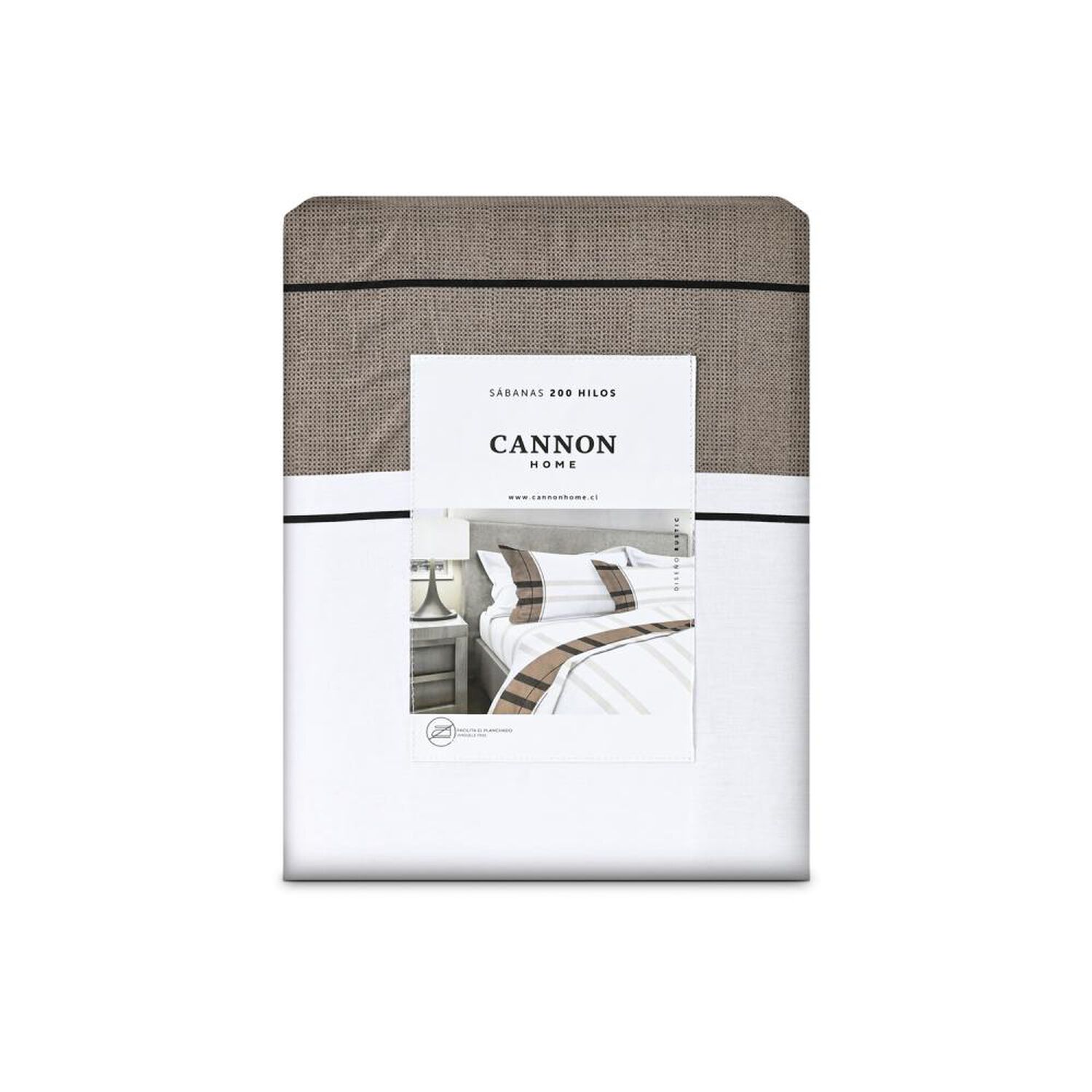 Juego De S&aacute;banas Cannon Rustic / 2 Plazas / 200 Hilos image number 3.0