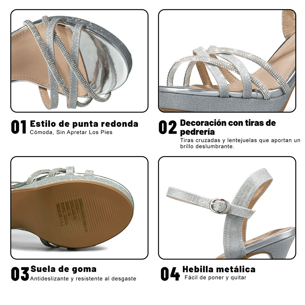 Sandalia Taco Alto Fiesta Mujer Weide You532 image number 5.0