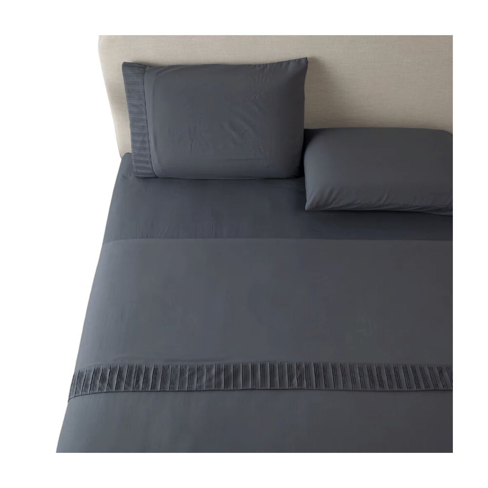 Sabanas Colchón Super King Microfibra 300 Hilos Gris Oscuro image number 0.0