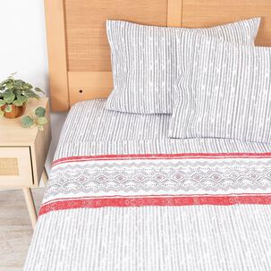 Sabana Estampada 144 Hilos King Snow