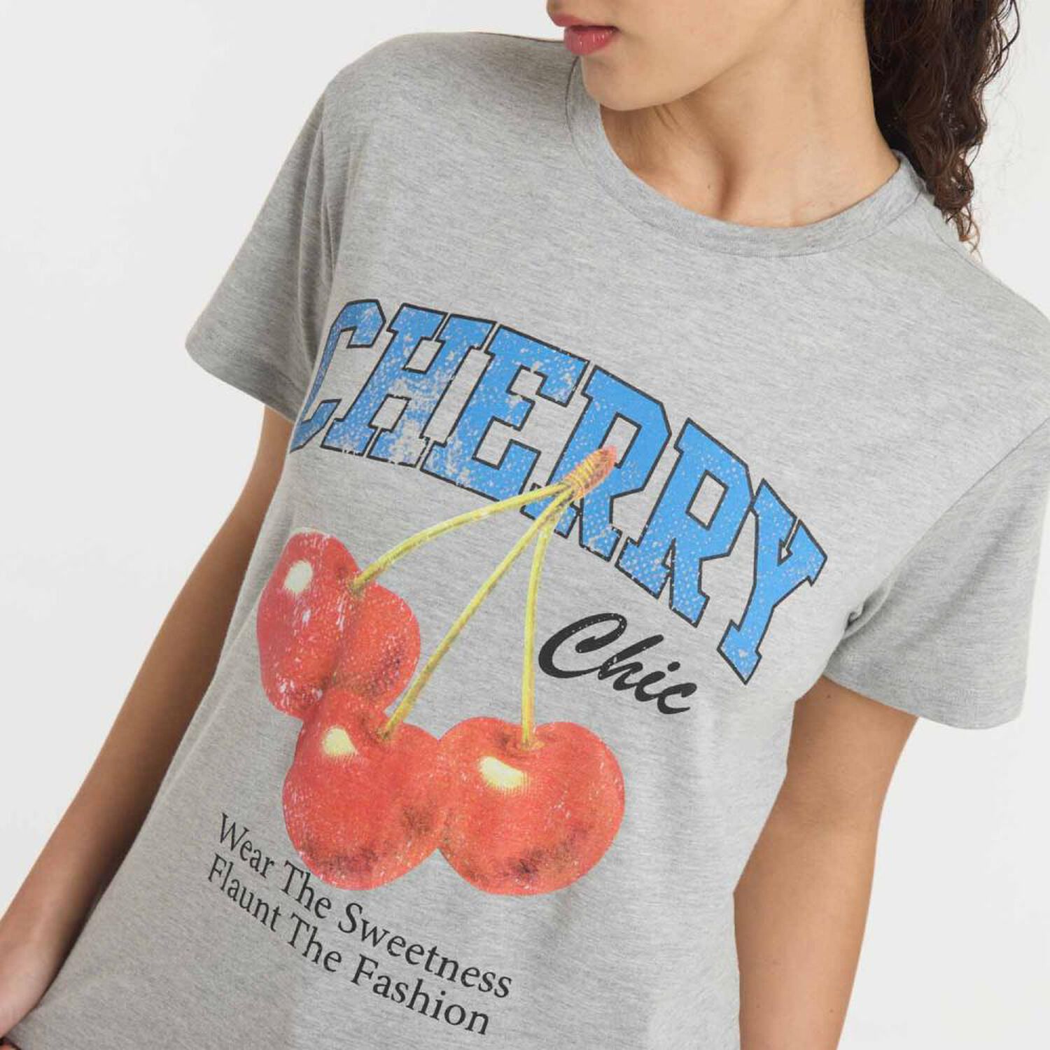Polera Print Moda Manga Corta Cuello Redondo Mujer Freedom image number 4.0