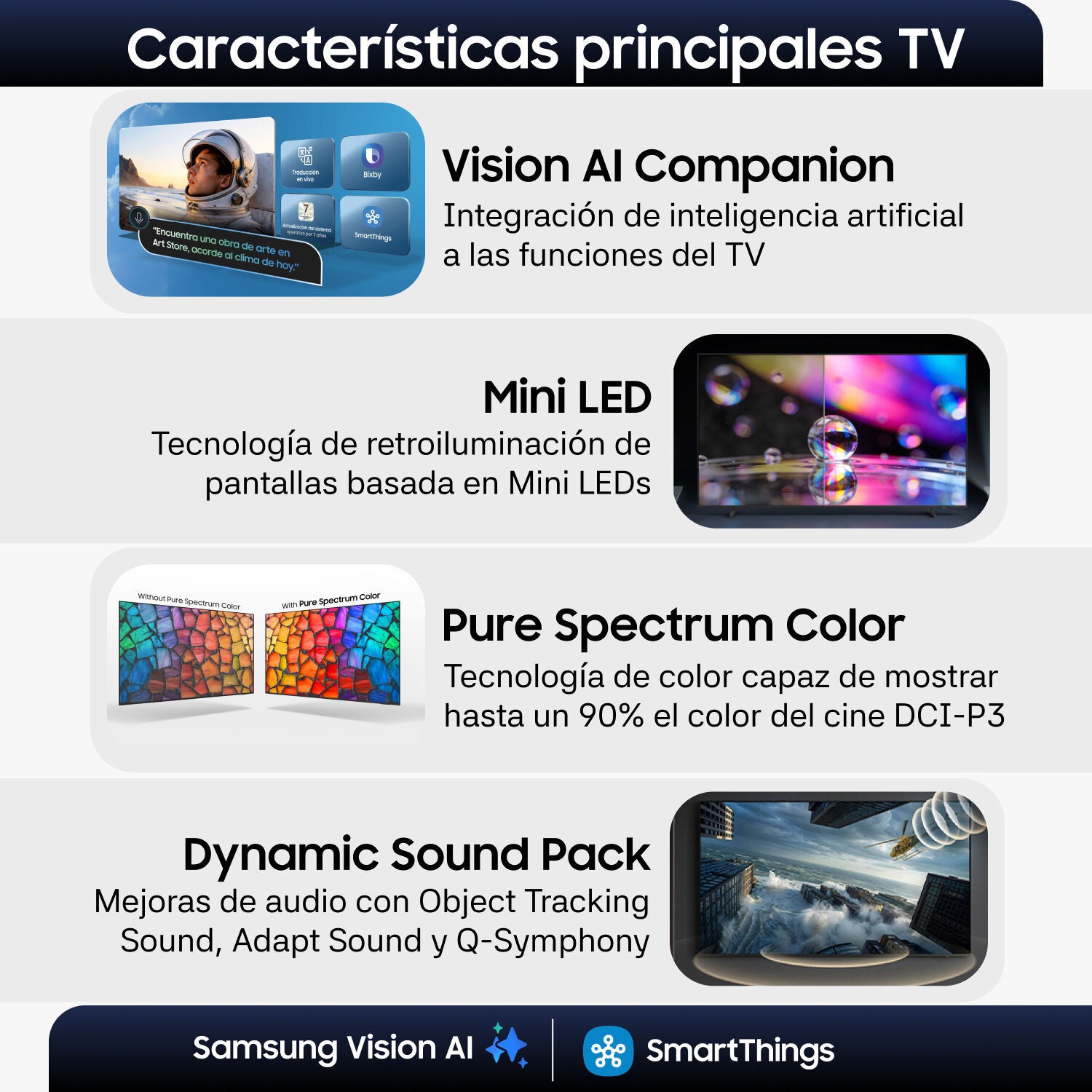 Mini LED 43" Samsung  M70H / Ultra HD 4K / Vision IA Smart TV 2026 image number 3.0