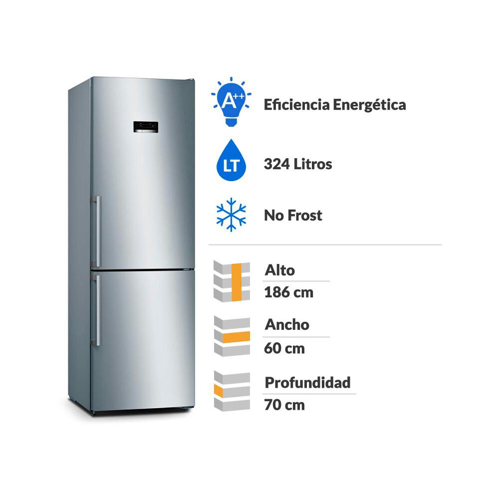 Refrigerador Bottom Freezer Bosch KGN36XLER / No Frost / 324 Litros / A++ image number 1.0