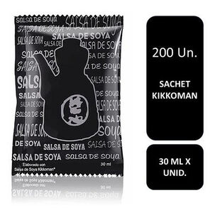 Sachet Soya Kikkoman 30 Ml X 200 Unidades | Sushi | Chino