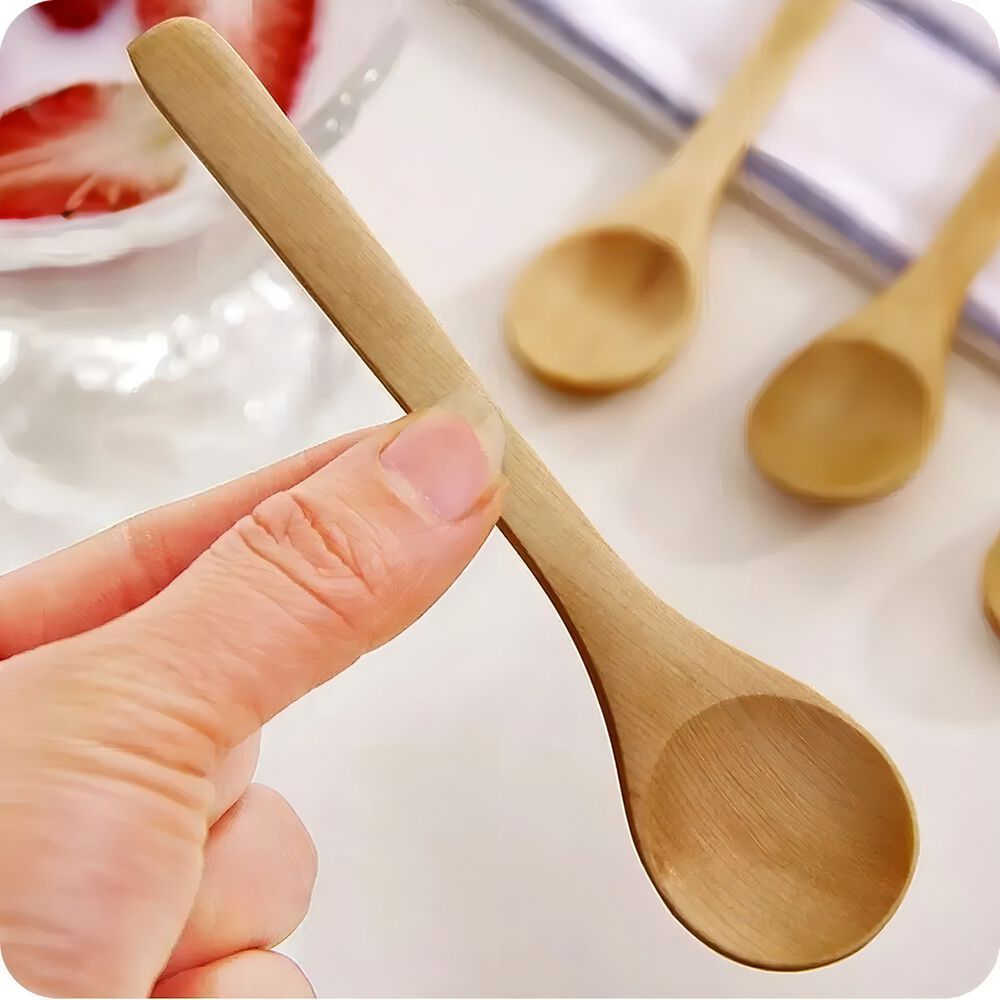Set 6 Cucharas De Bambú Reutilizables Para Salsas Dips image number 4.0