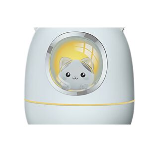 Humidificador Difusor Nave Espacial Gato Blanco Hogar