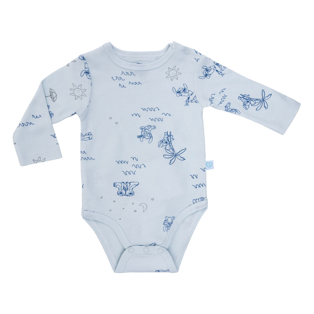 Set X2 Body Manga Larga Stich Unisex 12-18 Meses image number 3.0