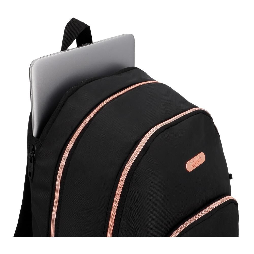 Mochila Notebook Xtrem Kansas 6xt Negro/rose Gold 15" image number 8.0