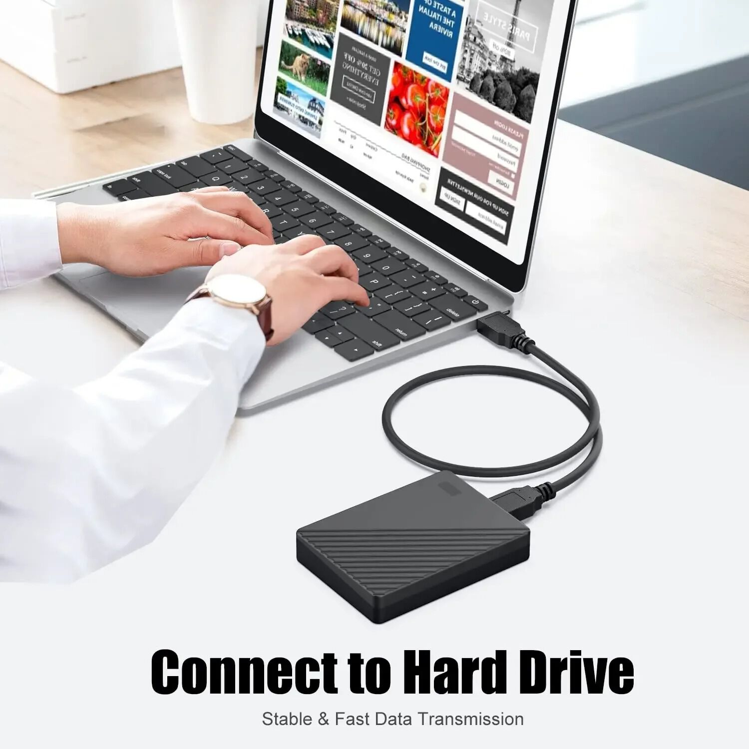 Cable Usb A Usb 3.0 Gb Datos Usb Macho A Usb Macho Resistente Abs Para Impresoras Notebook image number 2.0