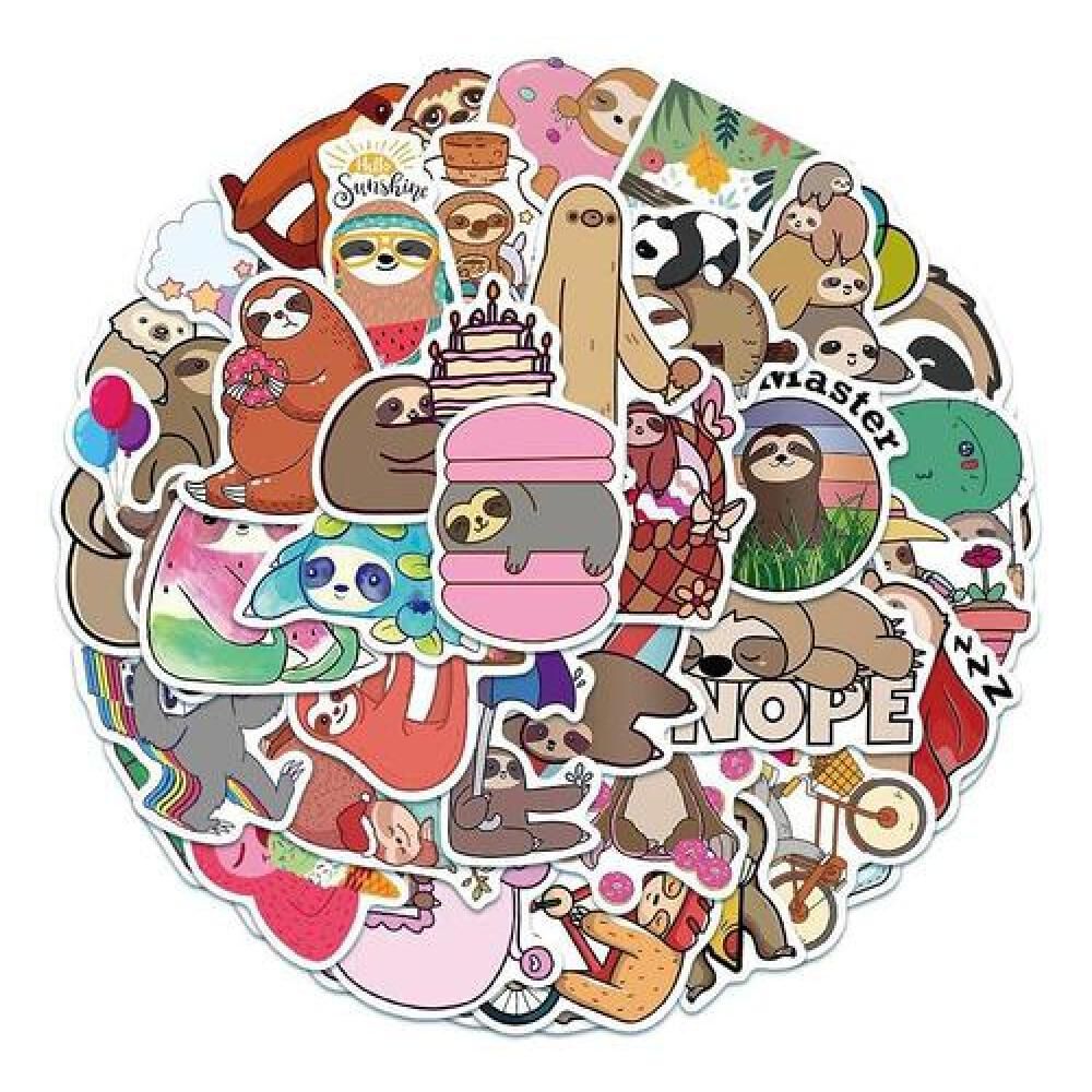 Pack 50 Sticker Osos Perezosos Cute image number 1.0