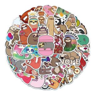 Pack 50 Sticker Osos Perezosos Cute