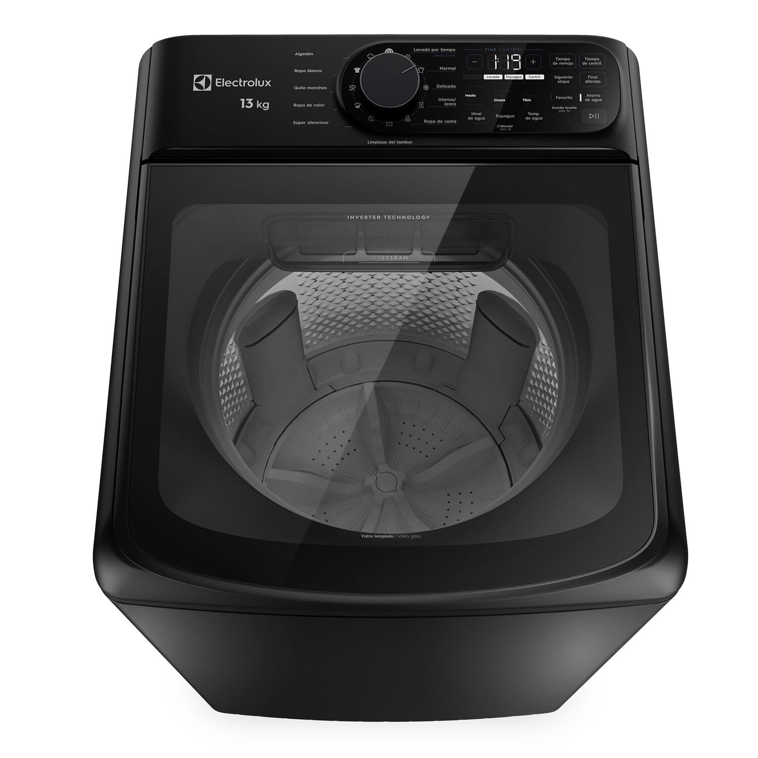 Lavadora Autom&aacute;tica 13kg Carga Superior Inverter Emtl13ib Negra image number 3.0