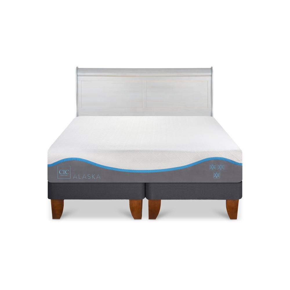 Cama Europea Cic Alaska / King / Base Dividida + Respaldo image number 0.0