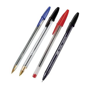 Pack X 4 Blister Bolígrafos Cristal Lleve 5 Y Pague 4 Bic