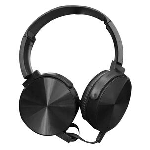 Audífono Plus Extra Bass Negro Con Cable Premium