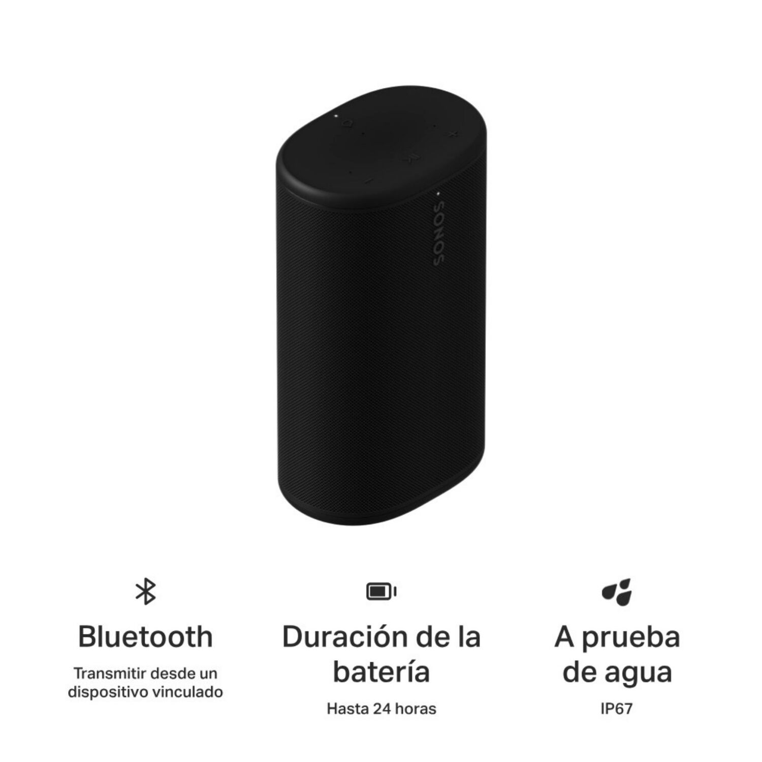 Parlante Bluetooth Wifi Port&aacute;til Sonos Play Negro image number 2.0