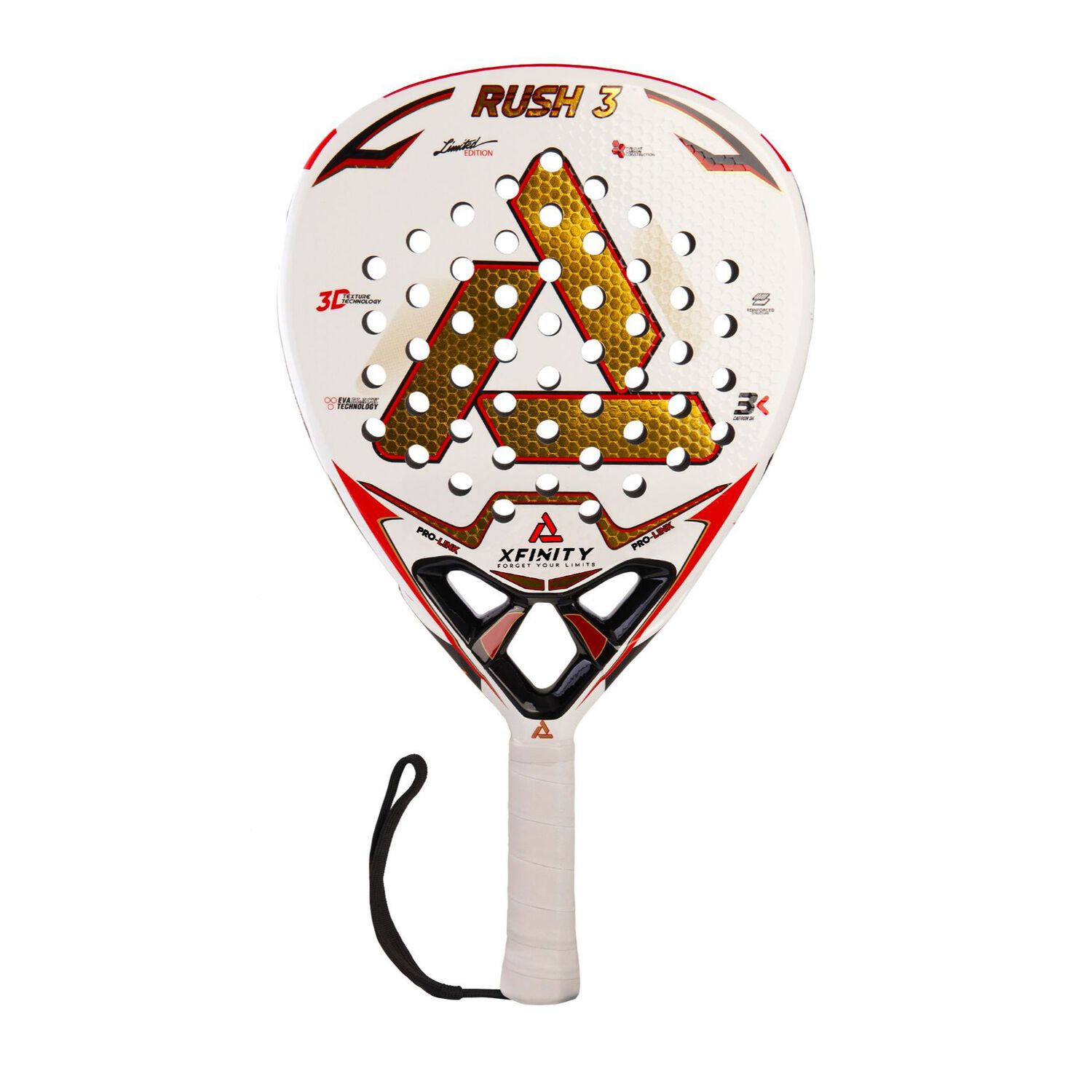 Pala Padel Xfinity Rush3 - Carbono 3k - Incluye Estuche image number 2.0