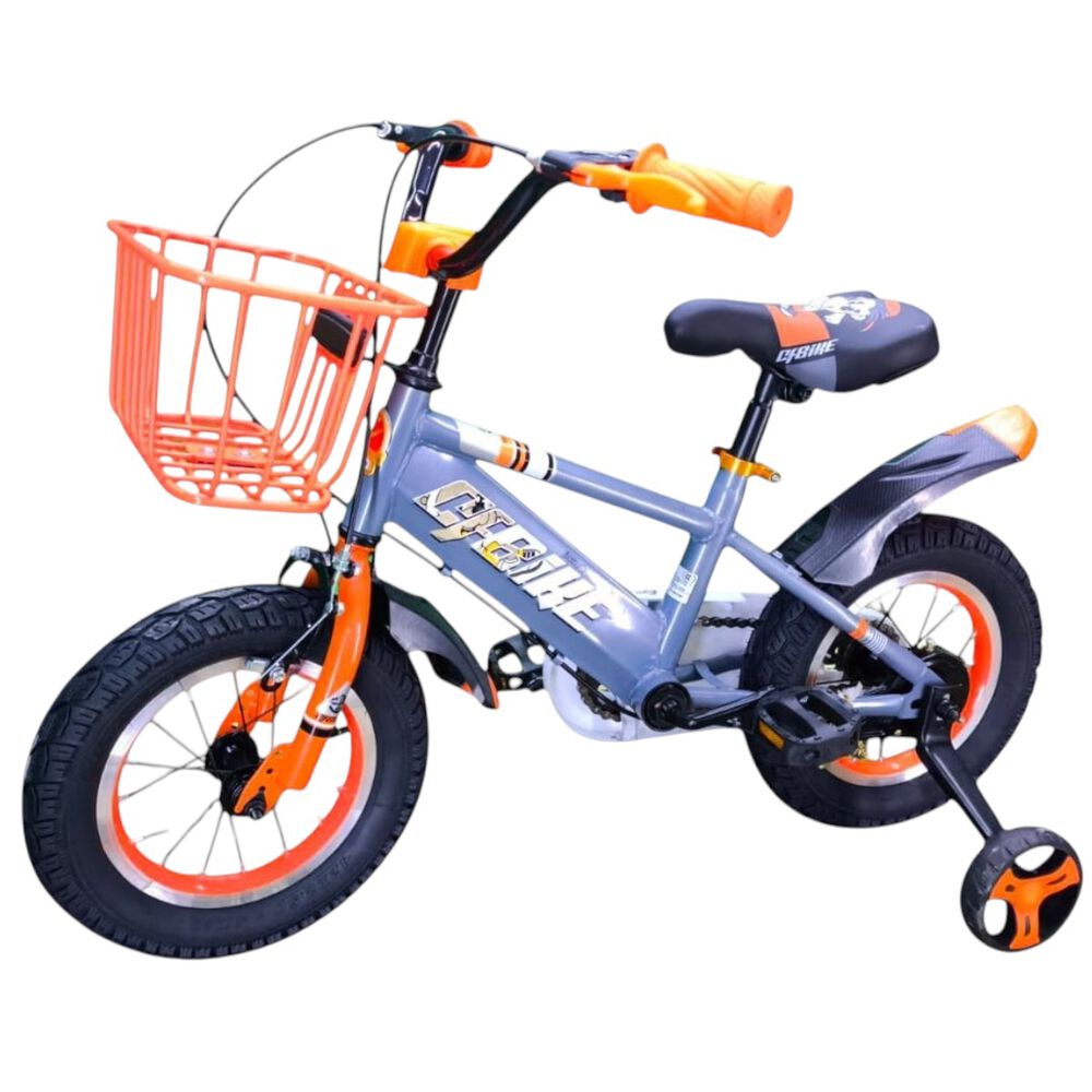 Bicicleta Aro 12 Infantil Cfbike Gris/naranjo image number 2.0