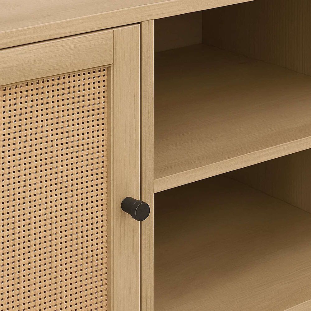 Rack De Tv O Buffet Rattan Rustico Dos Puertas image number 5.0